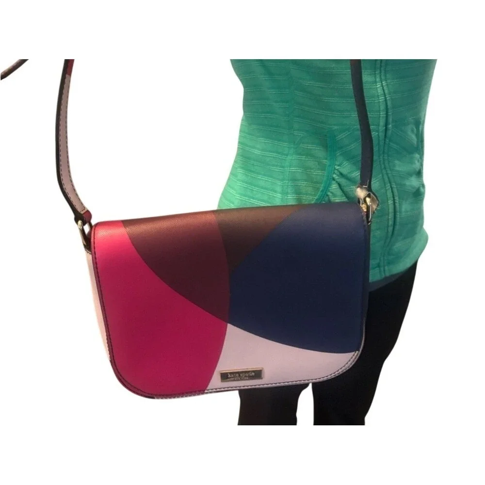 Kate Spade Geo Crossbody Bag Pink Multi Color‎